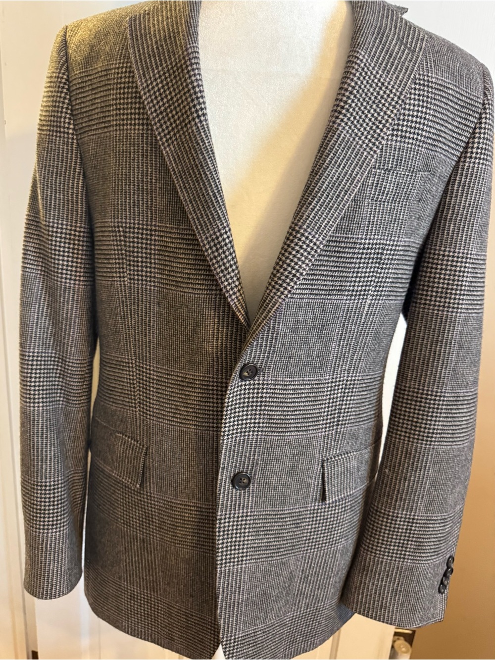 Ralph Lauren Gray Glen Plaid Wool Blazer - Picture 2 of 11